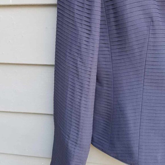 Stunning Talbots Navy Silk Textured Jacket size 4 - Picture 11 of 13